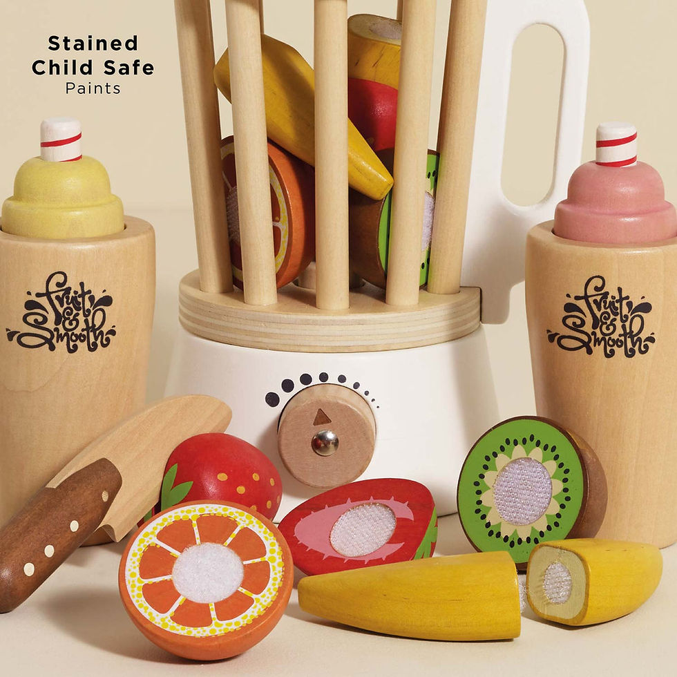 Thumbnail: Fruit & Smooth Wooden Blender Set
