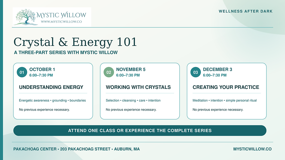 Crystal & Energy 101 - Session #1 of 3-Part Series:  Understanding Energy