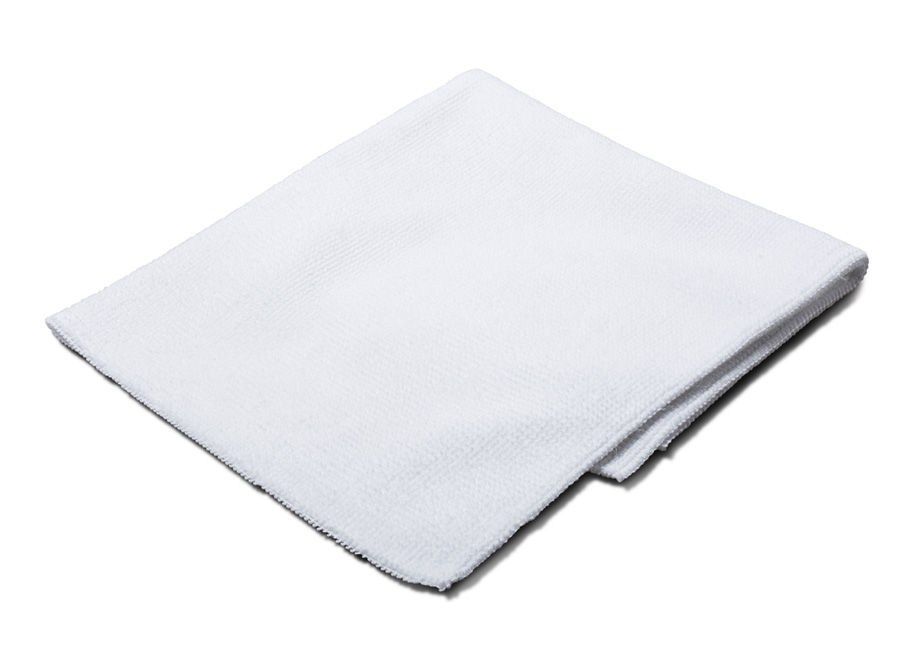 Thumbnail: AUGUST RACE MICROFIBRE CLEANING CLOTH - LARGE WHITE MICROFIBRE CLEANING CLOTHS