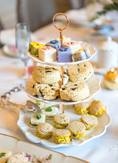 example of offerings for afternoon tea.