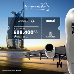 Billet Du moi de Juin Abj - Dubaï