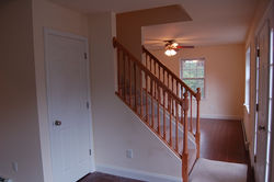 Oak stair rail