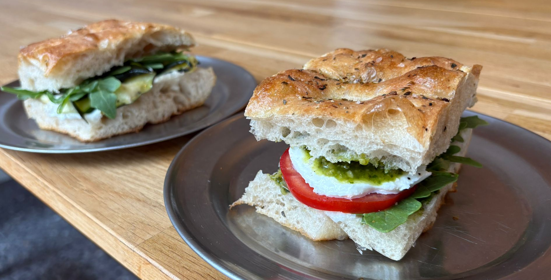 Focaccia Caprese Sandwich