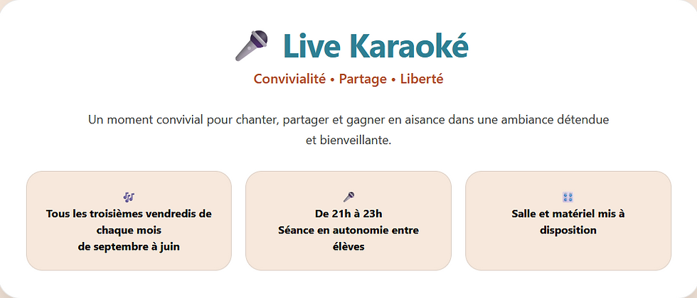 SEANCES KARAOKE