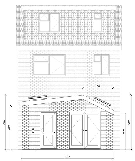 Front Elevation with Dims