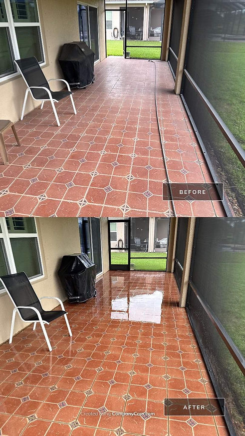 Lanai Tile Floor Cleaning Palmetto FL