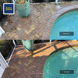 Paver Pool Deck Cleaning in Rosedale Golf & Country Club, Lakewood Ranch, FL