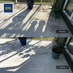 Painted Concrete Lanai Cleaning in Creekwood Lakeside – Bradenton, FL 34203