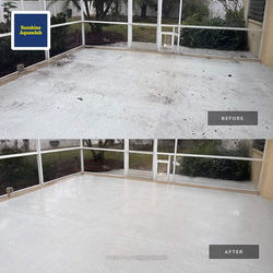 Painted Concrete Lanai & Screen Enclosure Cleaning in River Woods – Parrish, FL 34219