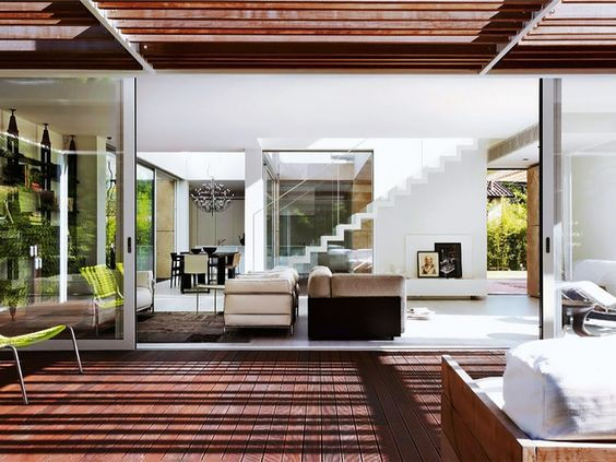 Italy Luxury Lake house design, living room