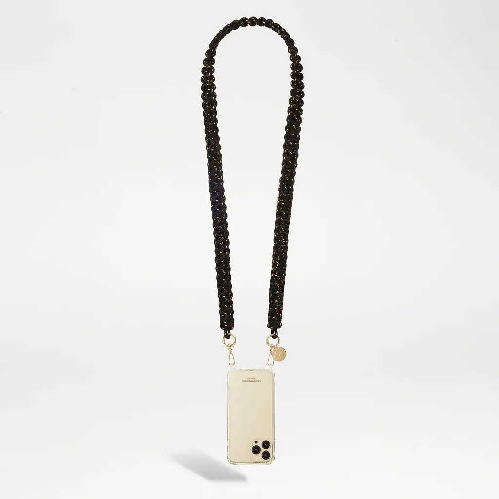 צמה שחור/זהב