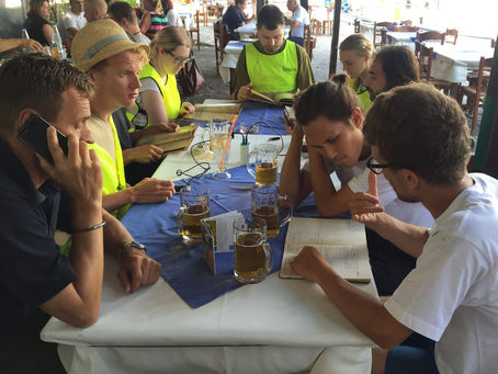 Møte med frivillige koordinatorer i Hellas 2015.