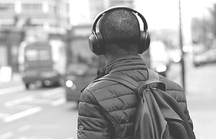 Man with headphones