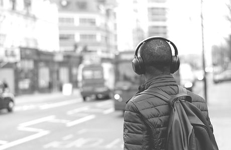 Man with headphones