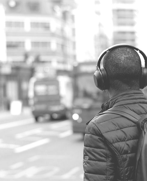 Man with headphones