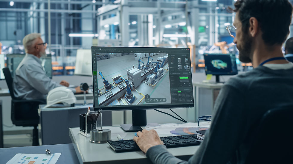 engineer-working-hightech-factory-man-analyzing-3d-model-manufacturing-process-computer-mo