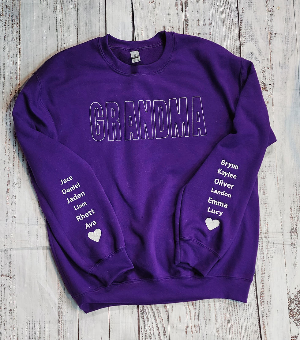 Embroidered Sleeve Crewnecks