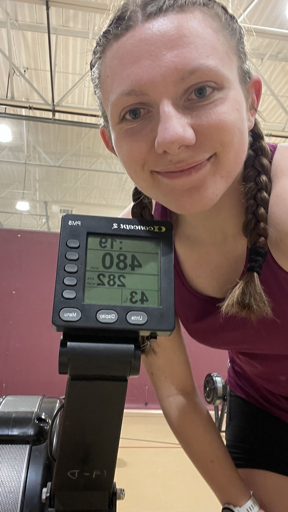 Me and my erg (from max watts test)