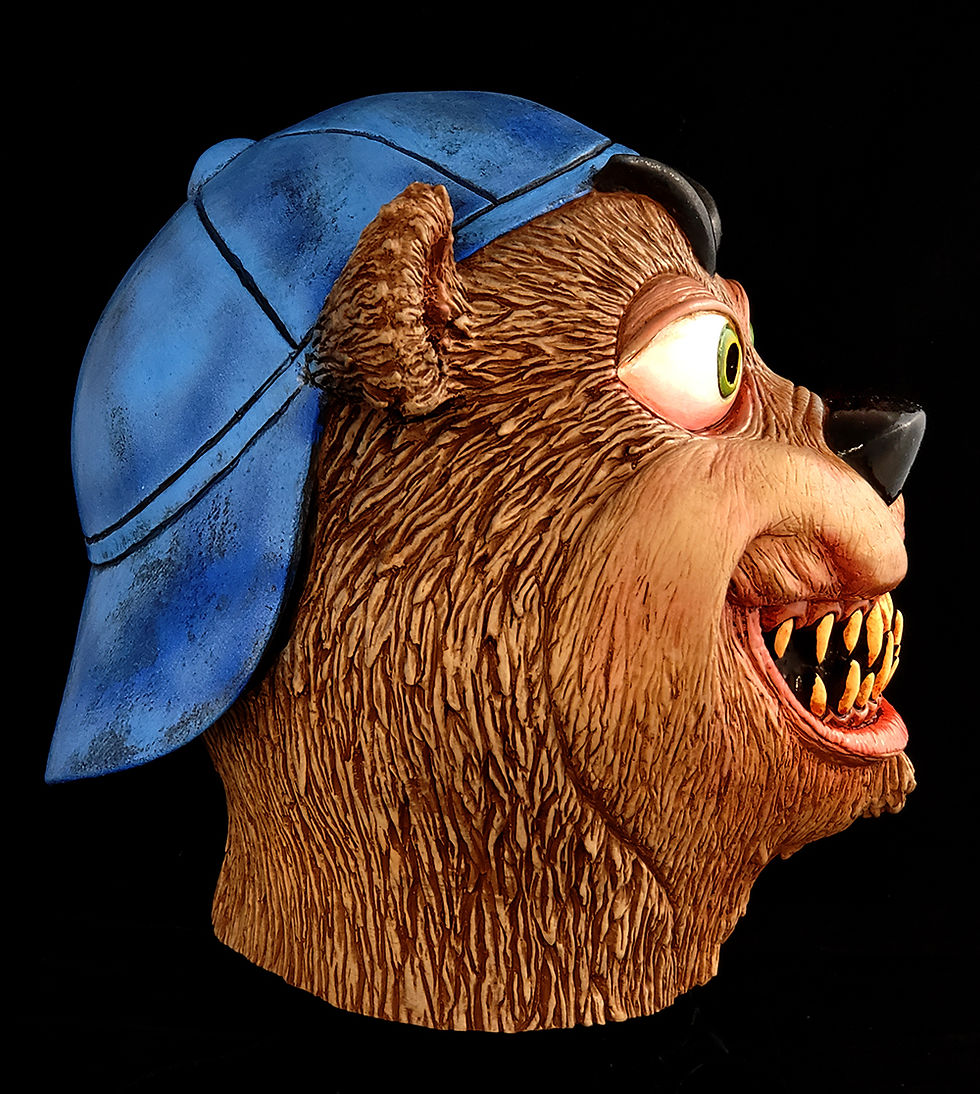 Thumbnail: Shuggah Bear sugar Latex Halloween Mask Cereal Killer right