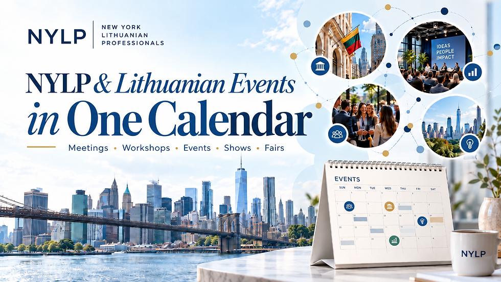 For the first time, Lithuanian events in NYC — all in one calendar!