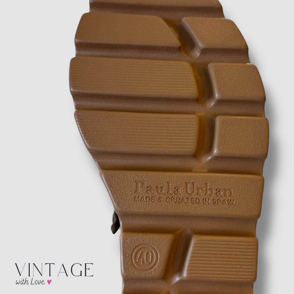 Thumbnail: Paula Urban Brown Leather Sandals - Size 40
