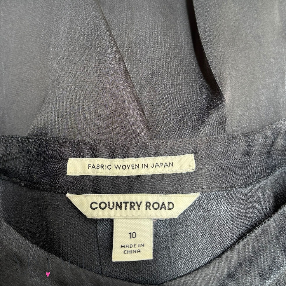 Thumbnail: Country Road Navy Blue Blouse - Size 10