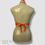 Thumbnail: Daisy Street orange striped halter neck top - Size UK 10 (Medium)