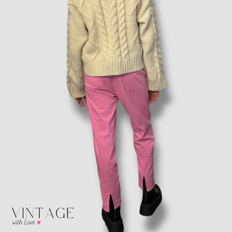 Thumbnail: Zara Light Pink Trousers - Size EUR S