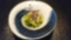 桃とレタスの塩こぶサラダ