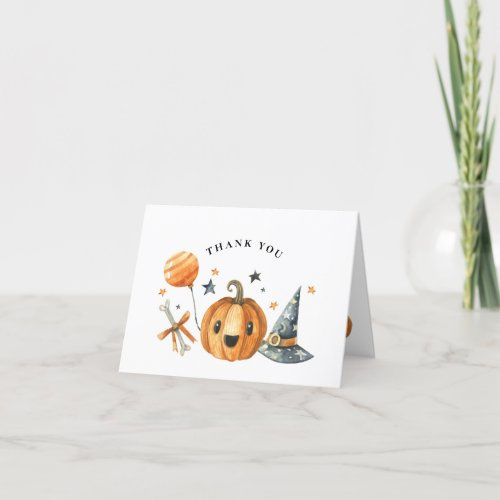 Hot Review! Little Boo Pumpkin Halloween Baby Shower Thank You Card