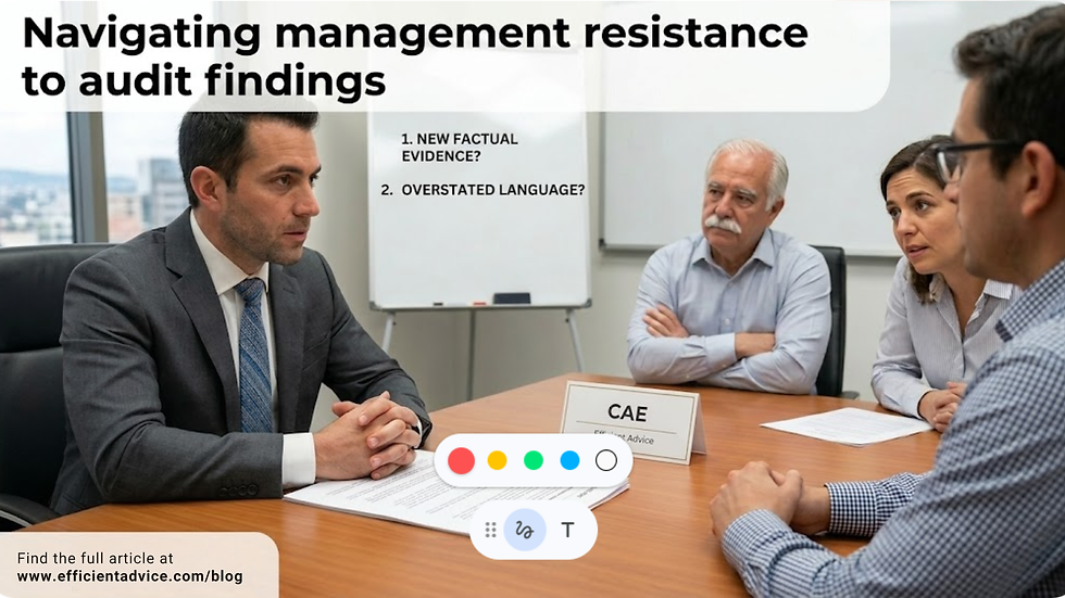 Navigating Management Resistance to Audit Findings