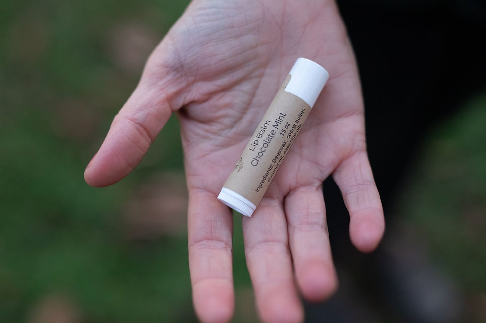 Chocolate mint lip balm