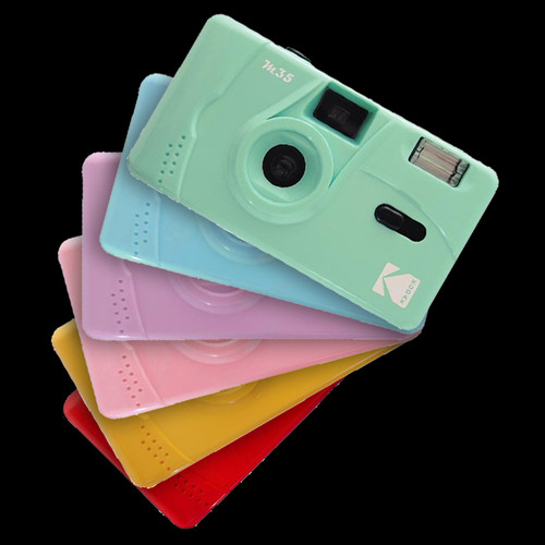 Fotocamera Kodak M35 35mm Riutilizzabile - Verde Menta, Retro, Con Flash, Pellicola Non Inclusa - Foto 8