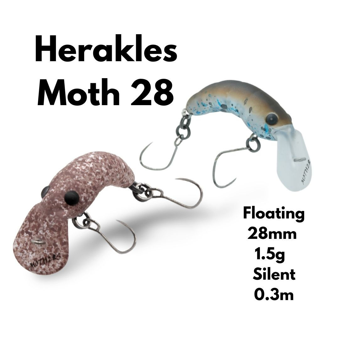 Herakles Moth 28 Floating Crankbait Fishing Lure Trout Chub Perch Pike Zander