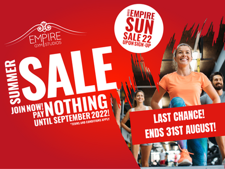 Last Chance, Ends August 31st!