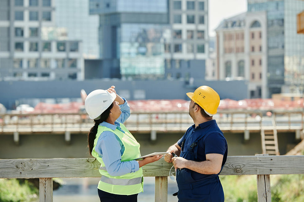 Houston Engineers Working at Job Site