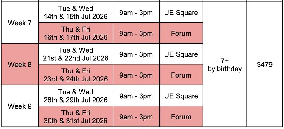Children's Worklab Summer Camp 2026 Minecraft Game Design 3