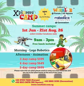 Childrens Worklab and Robotics Connection Xplorers Camp June & Summer Holiday Camps 2026