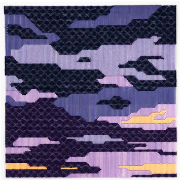 needlepoint wool on canvas mesh
21 x 21 inches