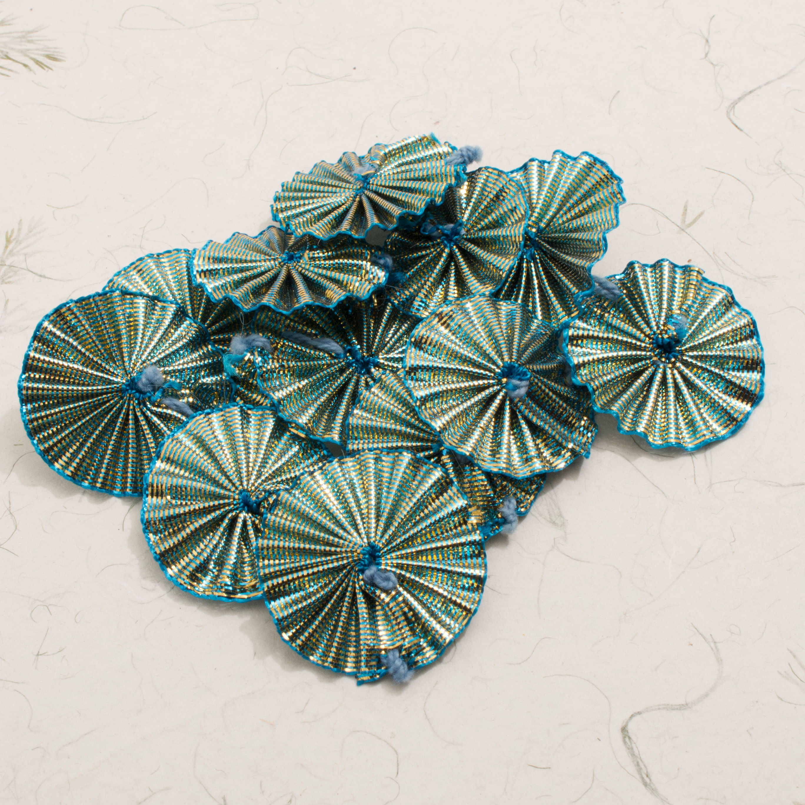 Pleated Ribbon in Turquoise