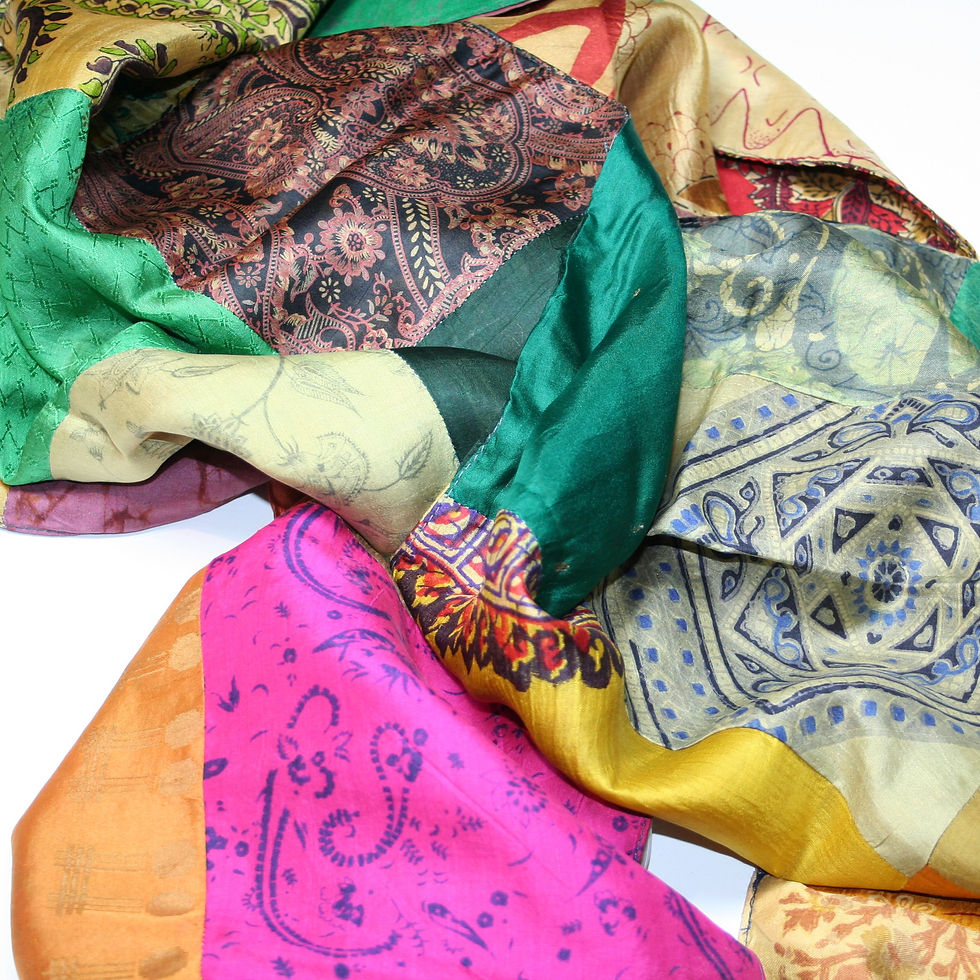 Thumbnail: Patchwork Silk Scarf