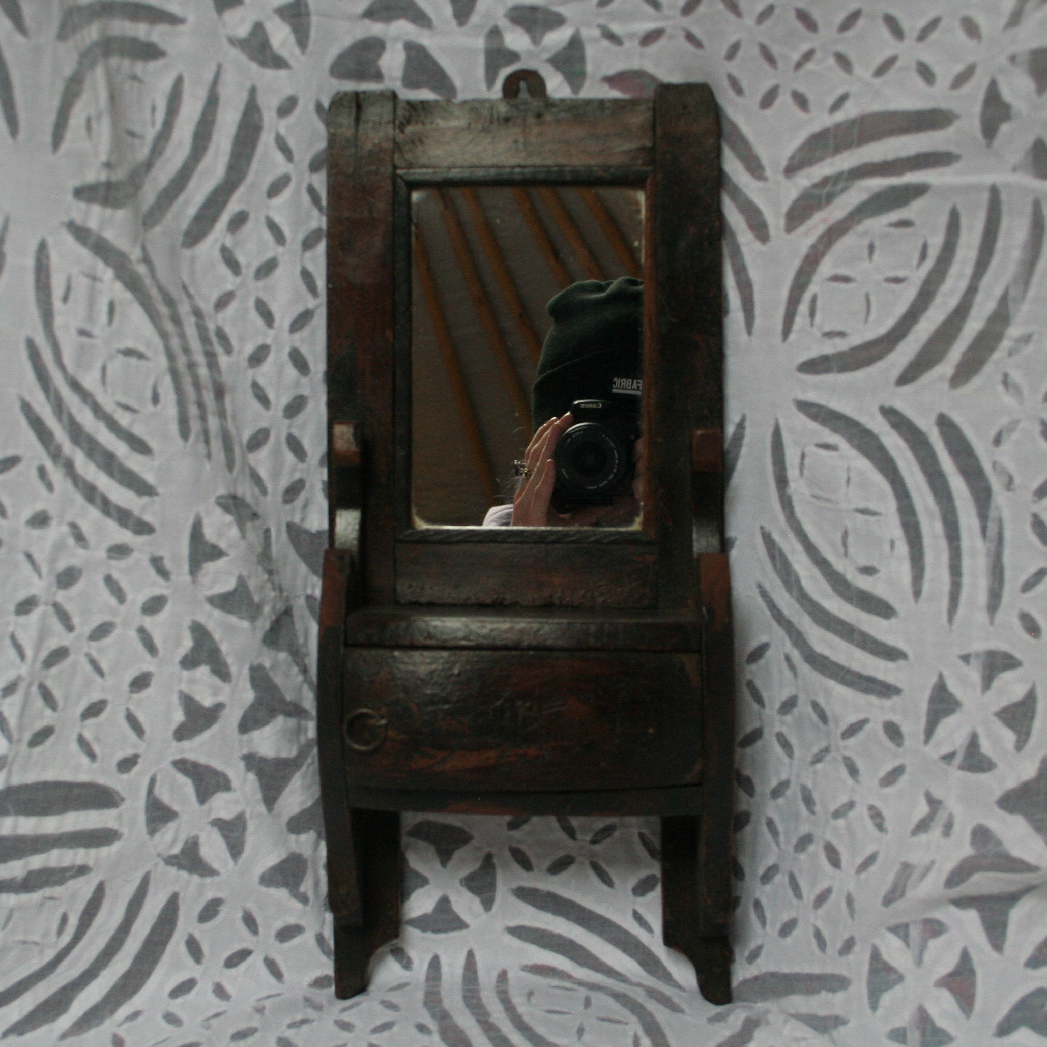 Rajasthani Wooden Bathroom Mirror