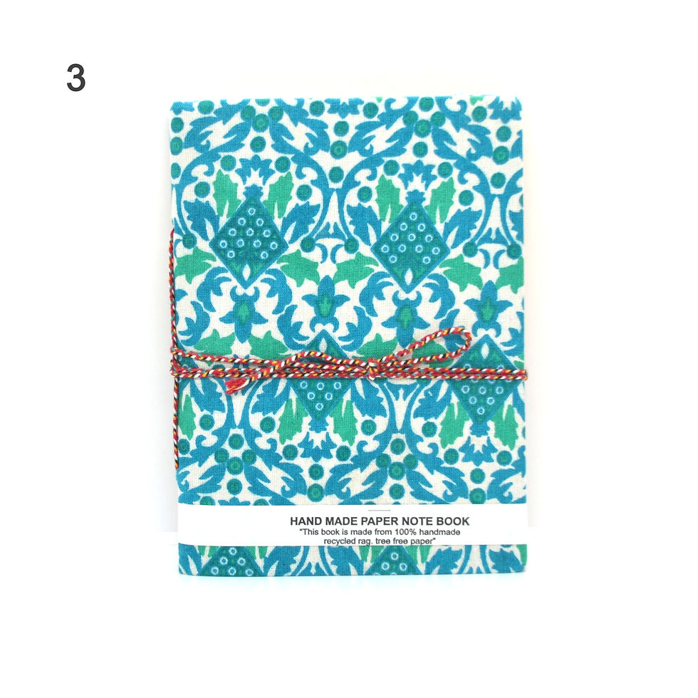 Thumbnail: Large Block Print Handmade Paper Books