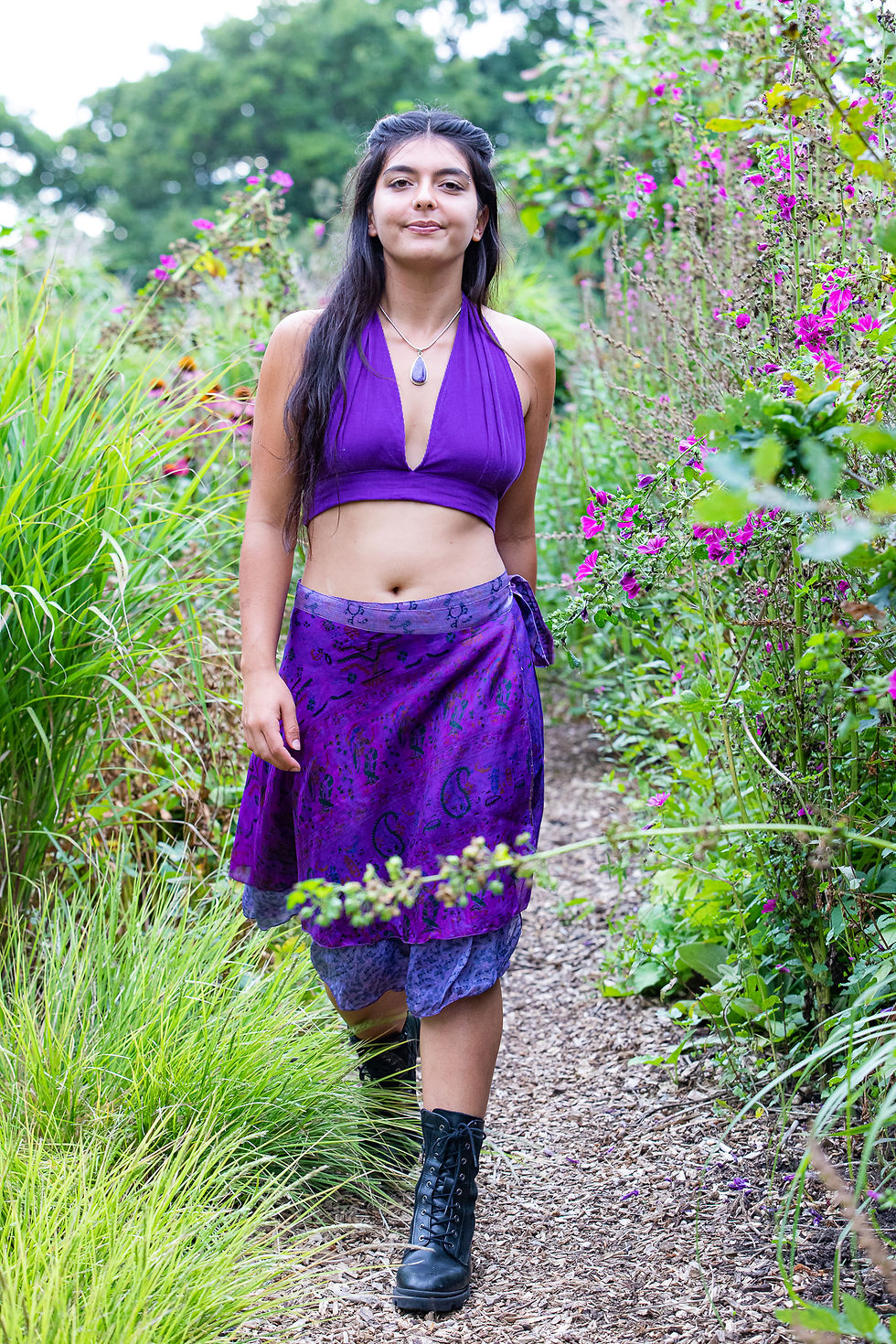 Thumbnail: Corduroy Halter Neck Crop Top