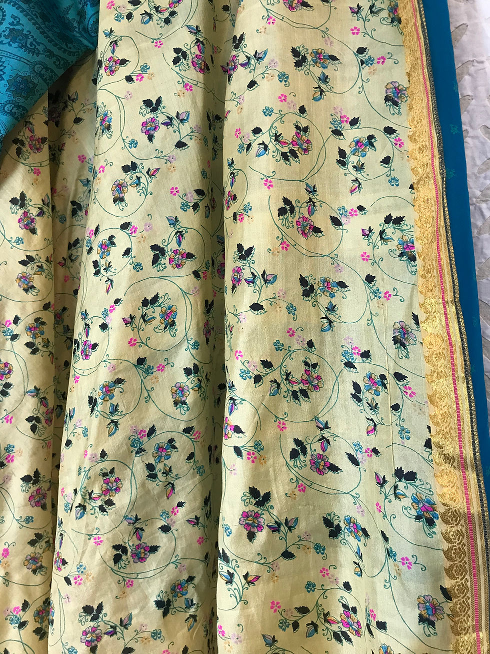 Thumbnail: Silk Wrap Skirt, Upcycled Saris