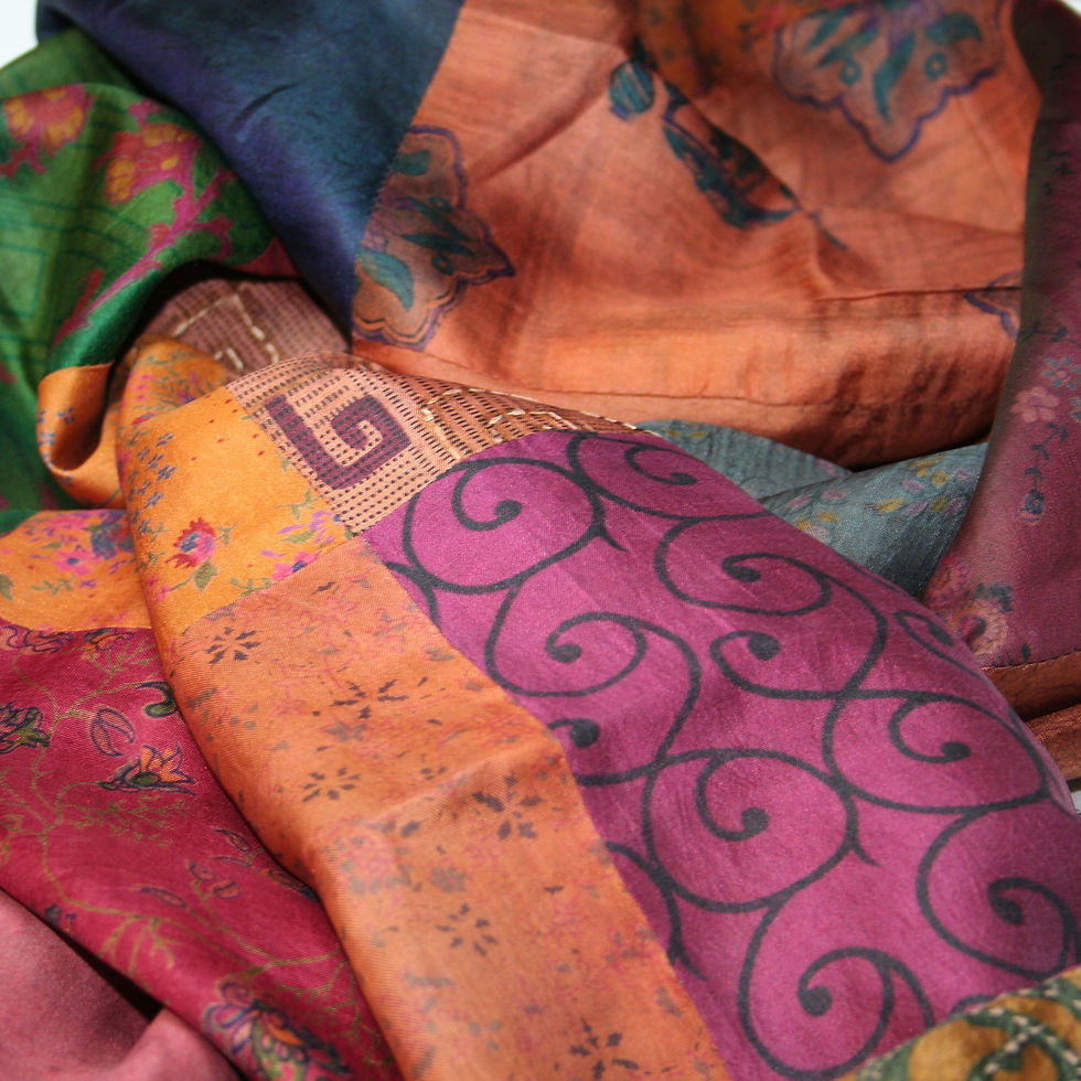 Thumbnail: Patchwork Silk Scarf