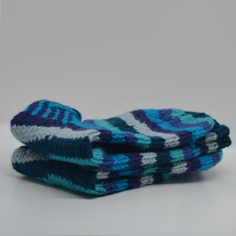 Thumbnail: Woollen Hand-Knitted Socks