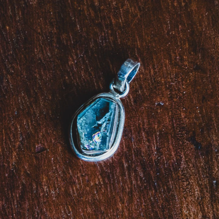 Thumbnail: Rough Aquamarine Pendant