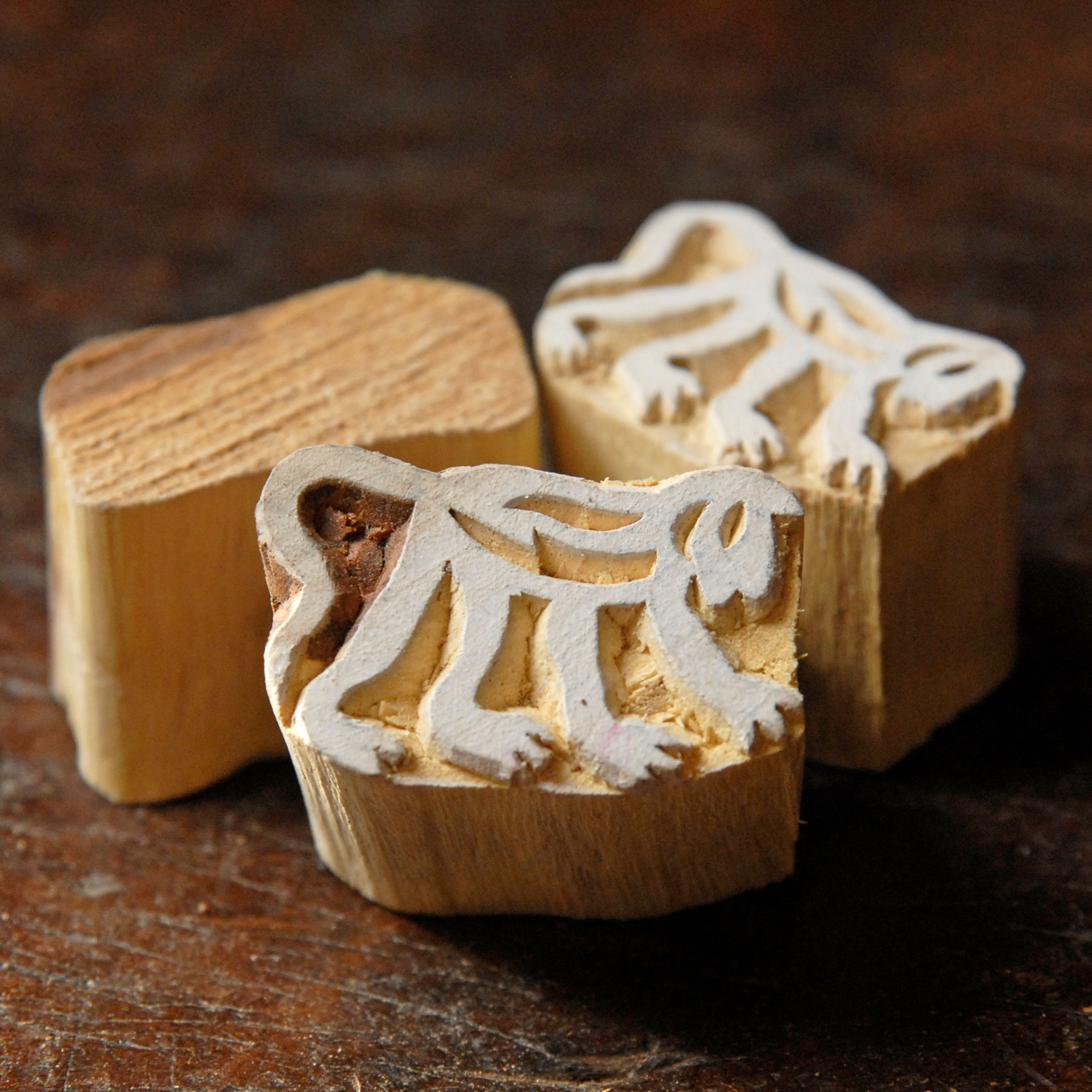 Monkey Printing Block