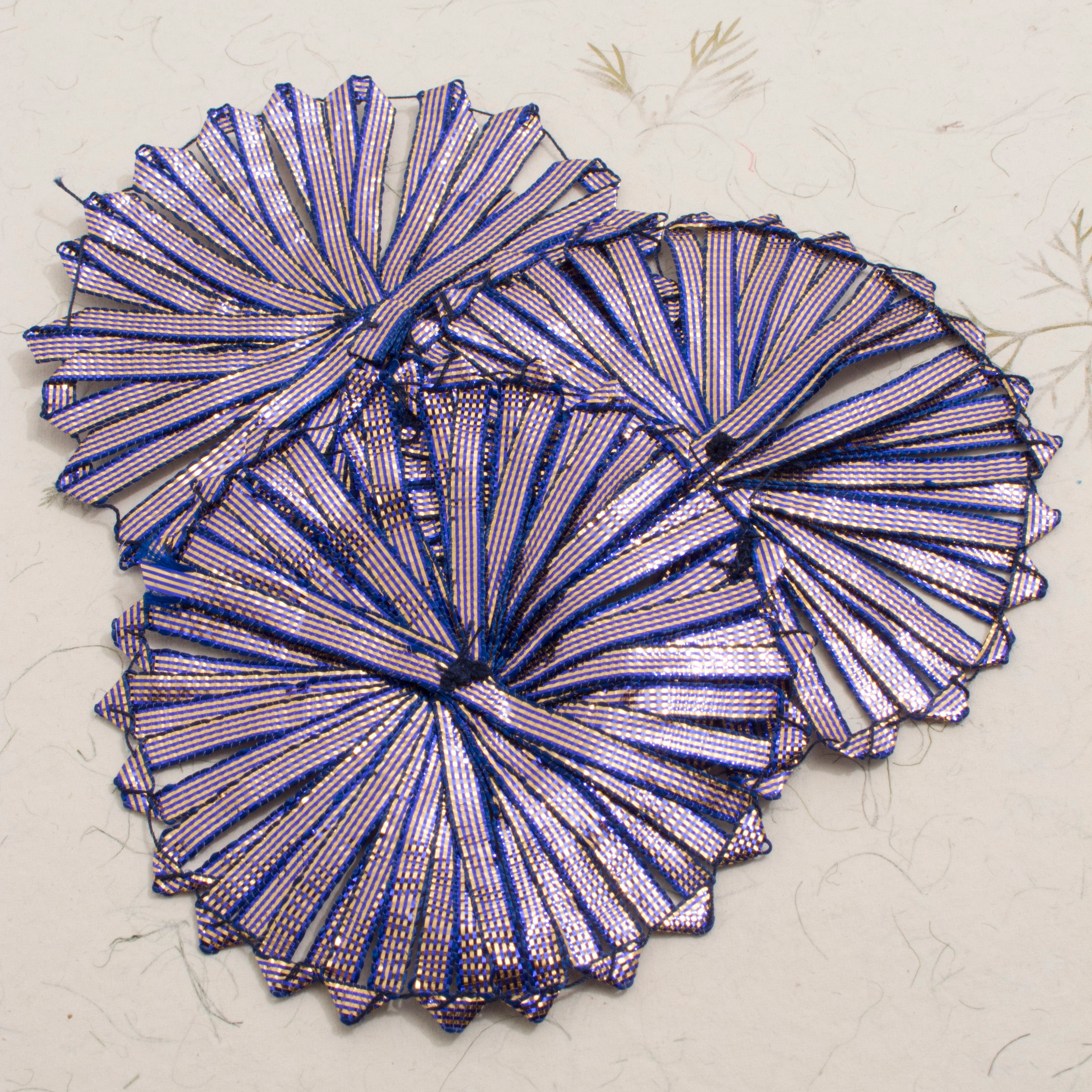 Pleated Ribbon in Purple - Pack of 2